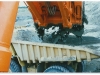 EX3500 1st bucket on 777A, Doug Hood Ltd, Weavers Coal Mine, 1990